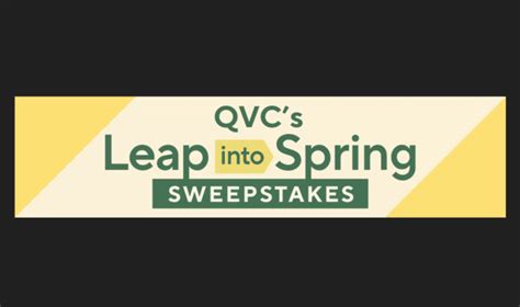 qvc sweepstakes|QVC Leap Into Spring Sweepstakes (Need to Watch QVC).